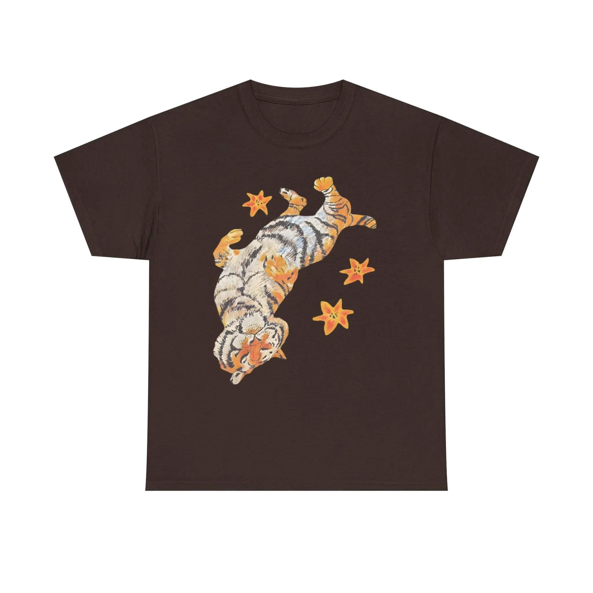 Embrace Comfort and Style with Our Adorable Lazy Cute Tiger T-Shirt