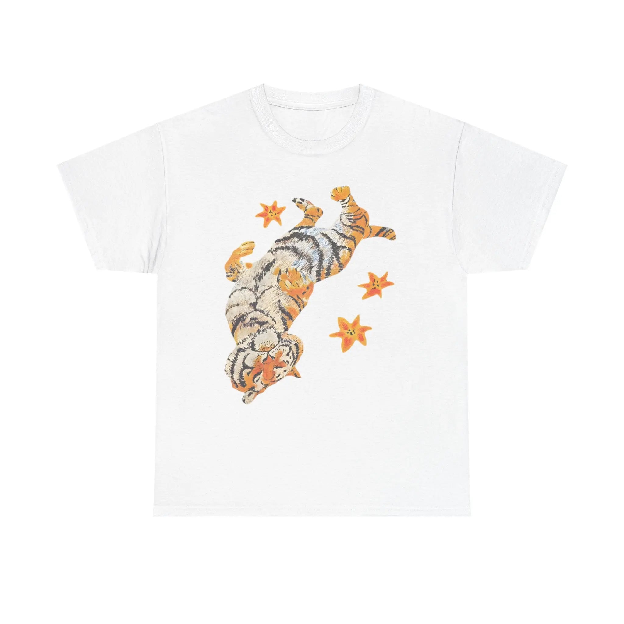Embrace Comfort and Style with Our Adorable Lazy Cute Tiger T-Shirt