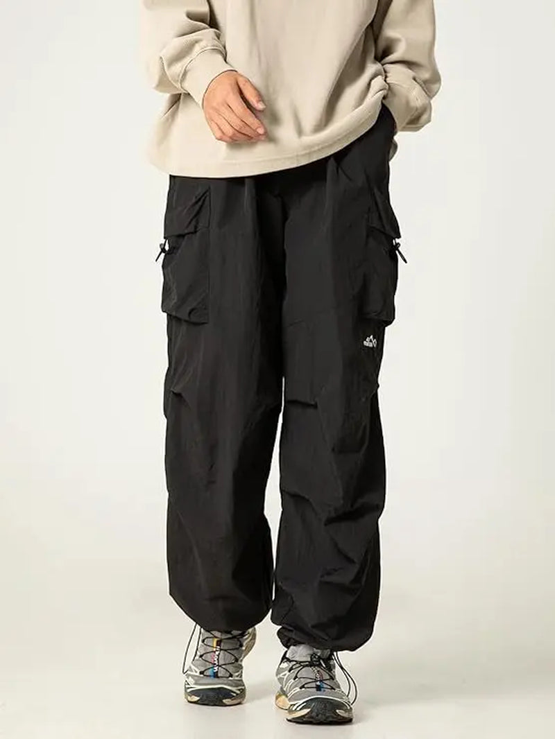 Elevate Your Style with Mens' Baggy Cargo Pants - Lightweight, Water-Resistant, and Perfectly Casual for Every Occasion