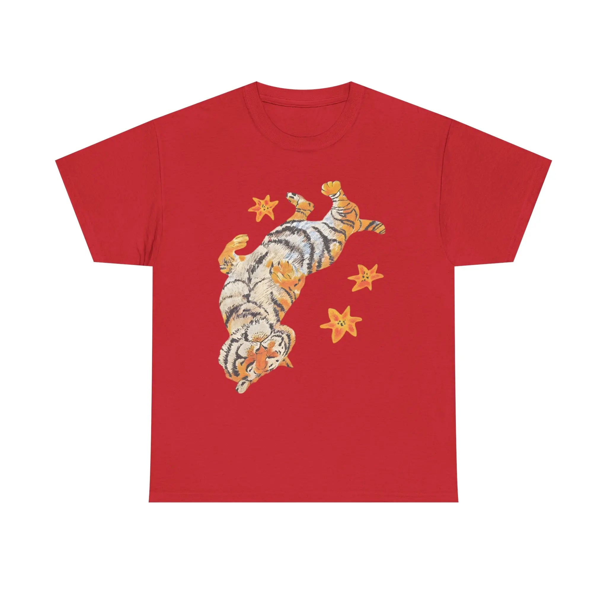 Embrace Comfort and Style with Our Adorable Lazy Cute Tiger T-Shirt